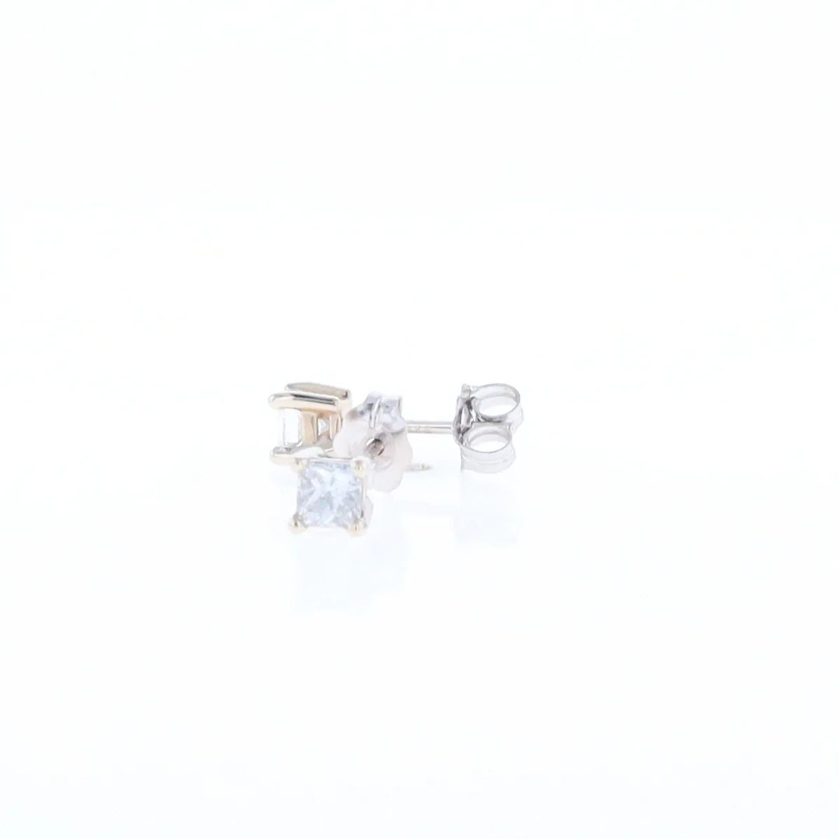 0.43ctw Princess Cut Diamond Stud Earrings