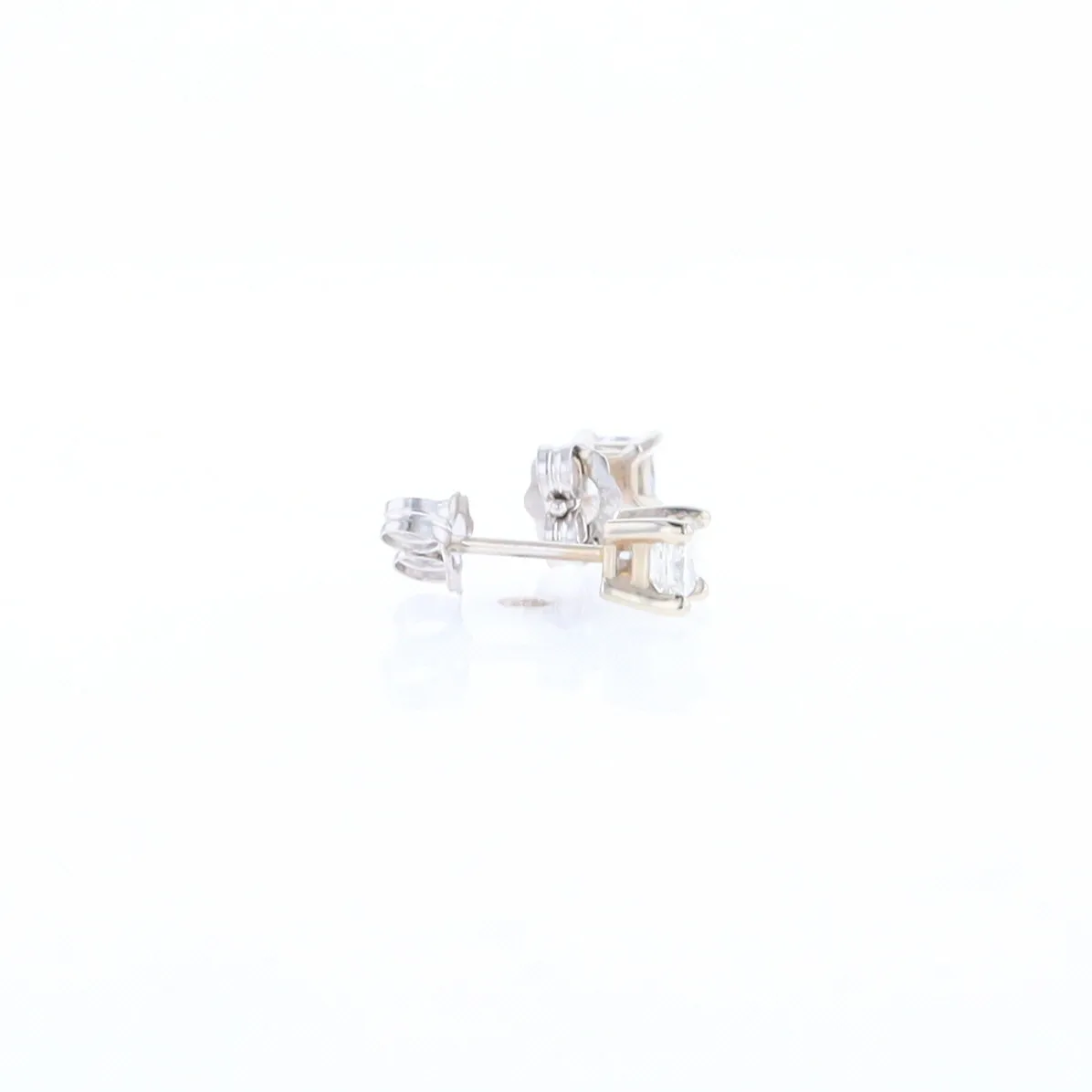 0.43ctw Princess Cut Diamond Stud Earrings