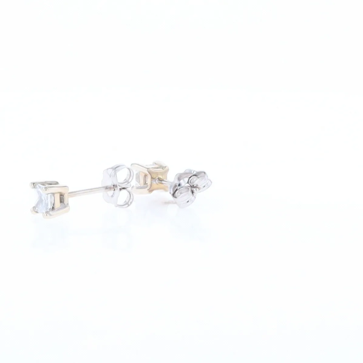 0.43ctw Princess Cut Diamond Stud Earrings