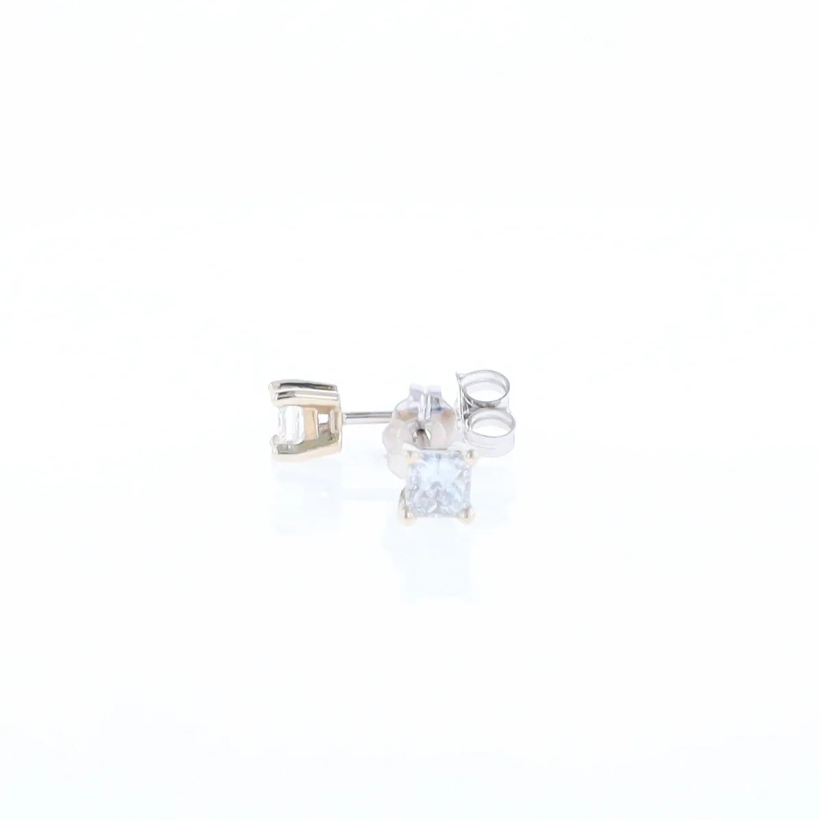 0.43ctw Princess Cut Diamond Stud Earrings