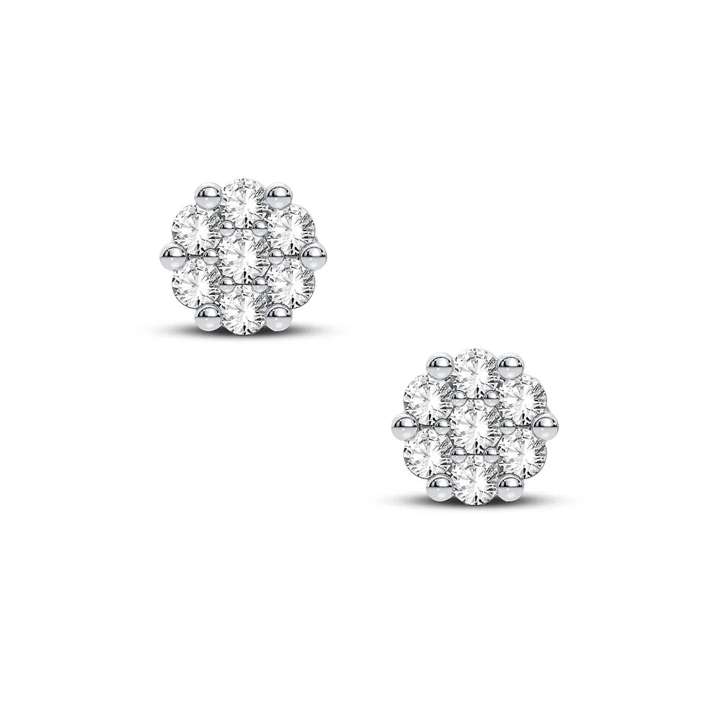 10K 0.08CT Diamond Earring