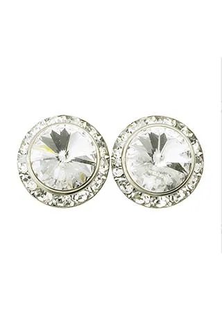 11MM SWAROVSKY CLIP ON EARRINGS