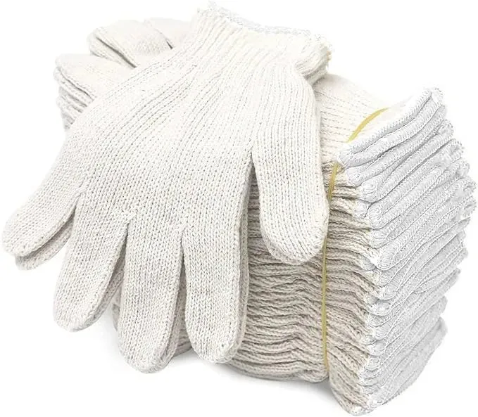 12PK COTTON GLOVE Large