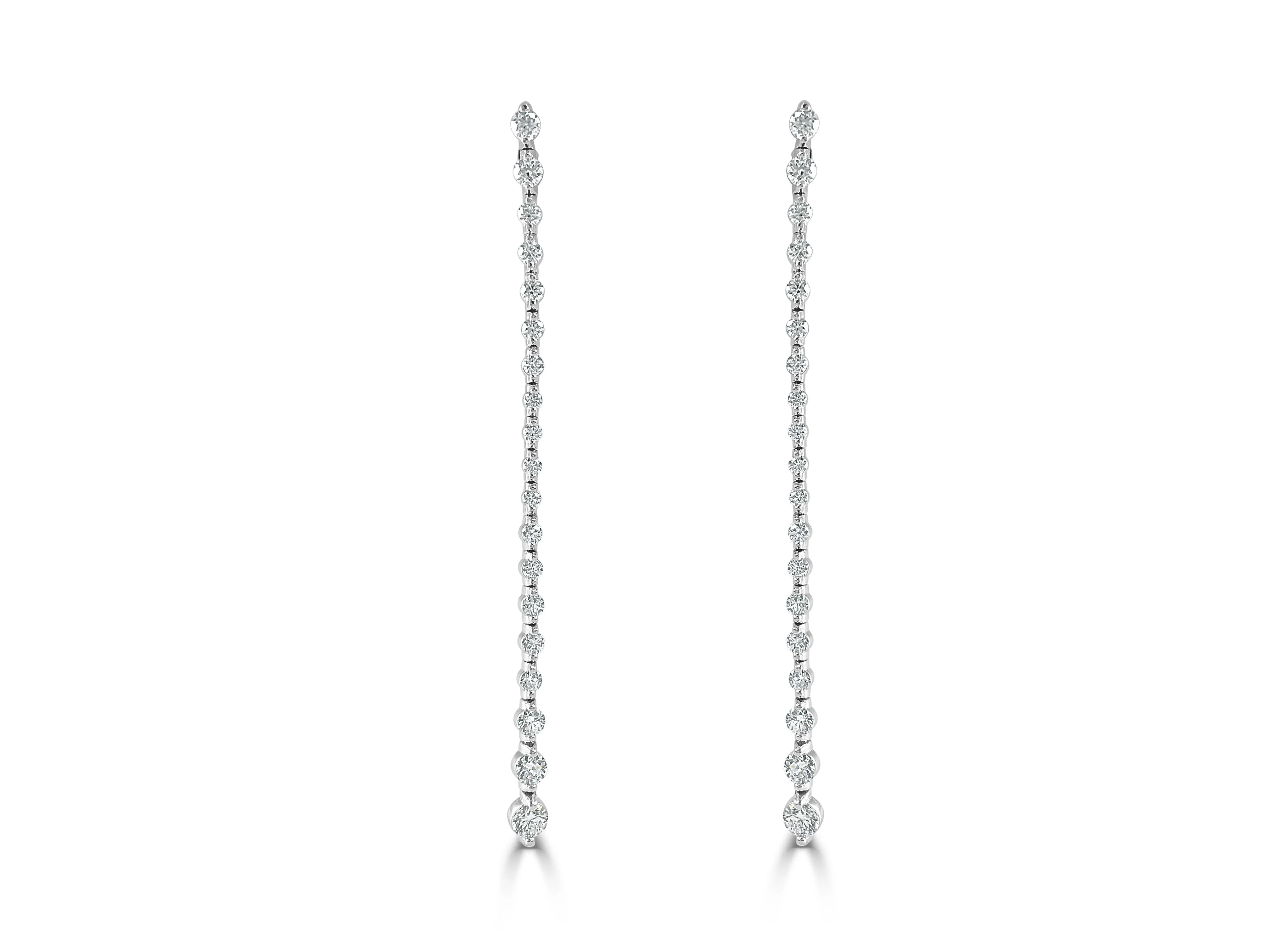 14k Gold & Diamond Earrings - 1.67ct