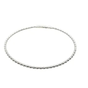 14K White Gold Tracer Flexi Bangle