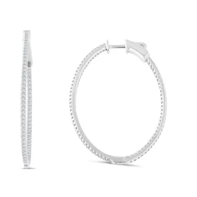 14KW  LARGE OVAL DIAMOND HOOP 30M/40M (118HP401315W14DI1)