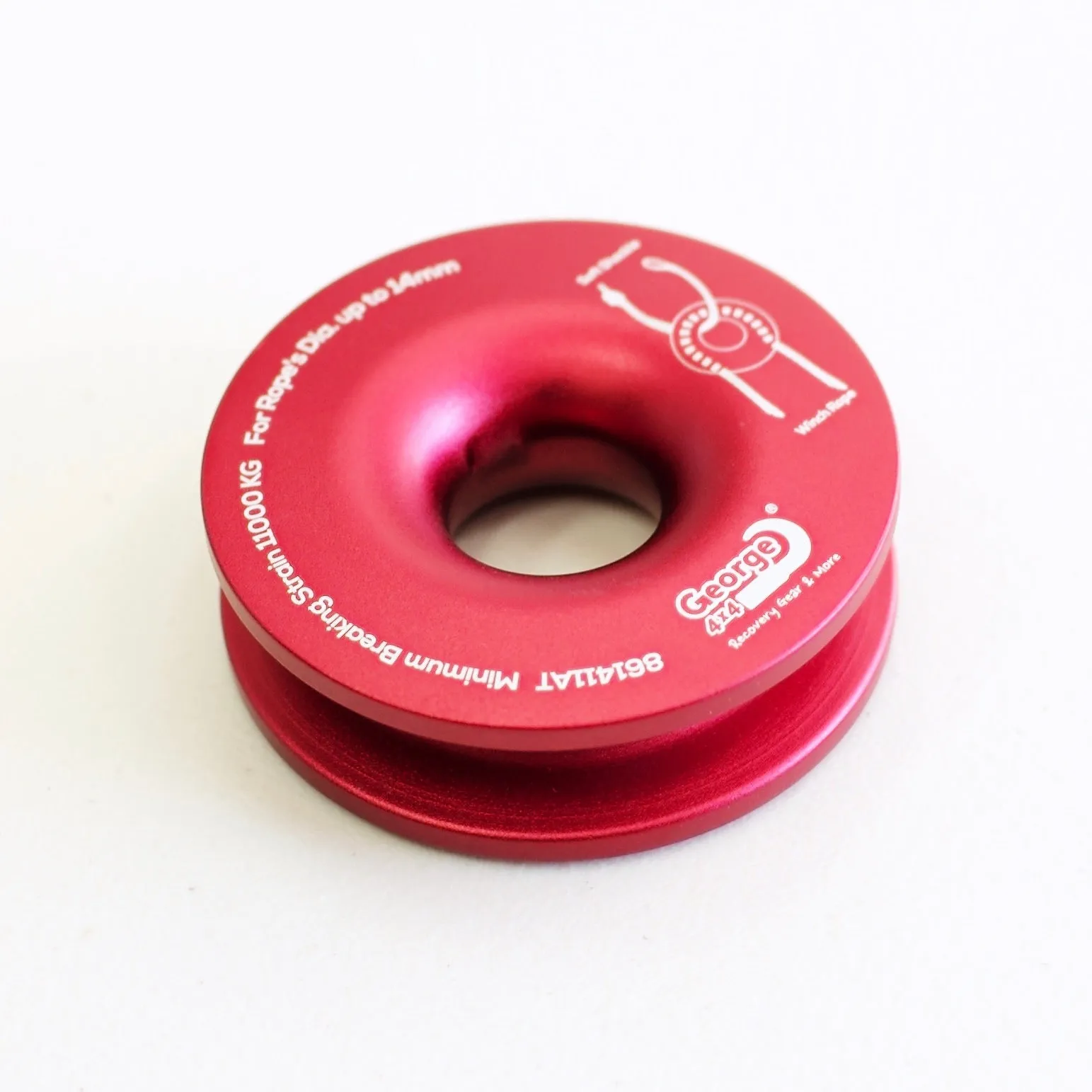 18000kg Soft Shackle   11000kg Snatch Ring/Winch Ring Red