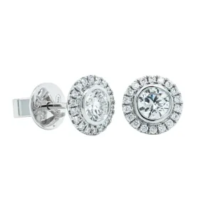 18ct White Gold .81ct Diamond Isla Earrings