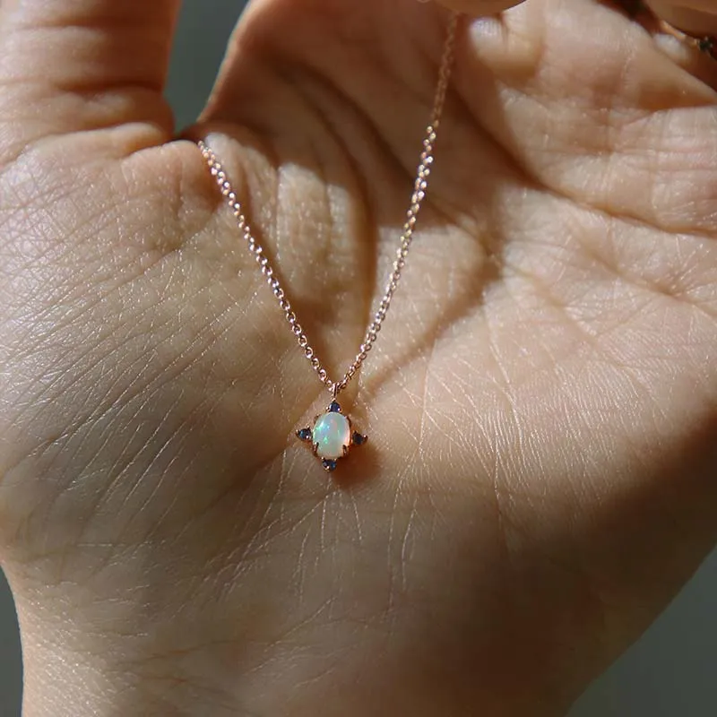 [18K Gold] Dio Opal Necklace