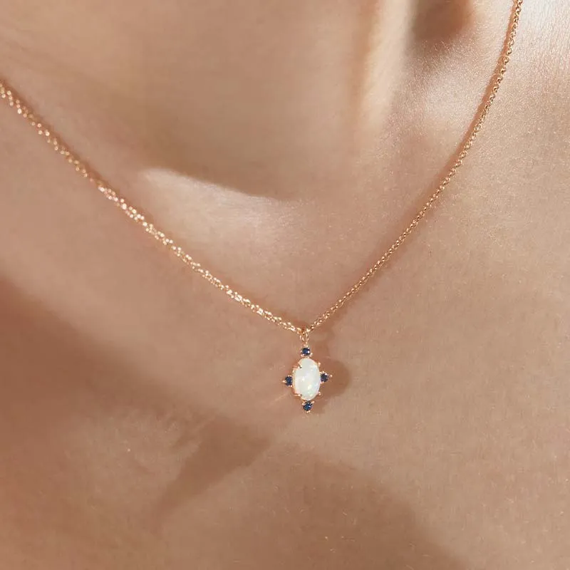 [18K Gold] Dio Opal Necklace