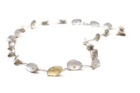 18k Gold Petal Honesty Bracelet/Necklace