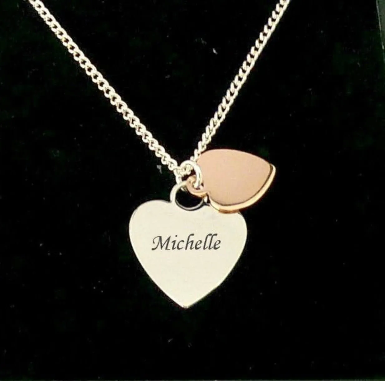 2 Hearts Personalised Necklace