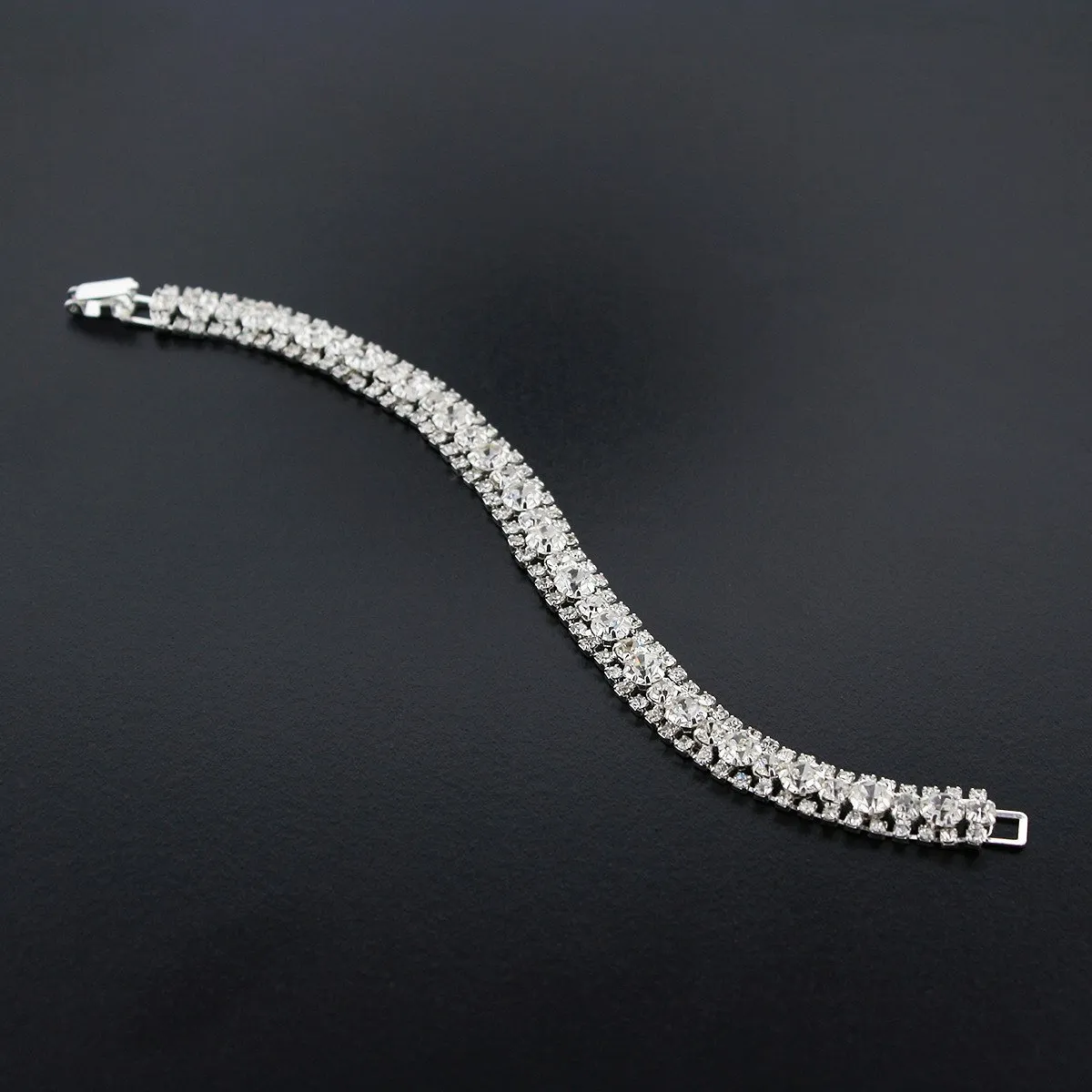 3 Row Crystal Bracelet