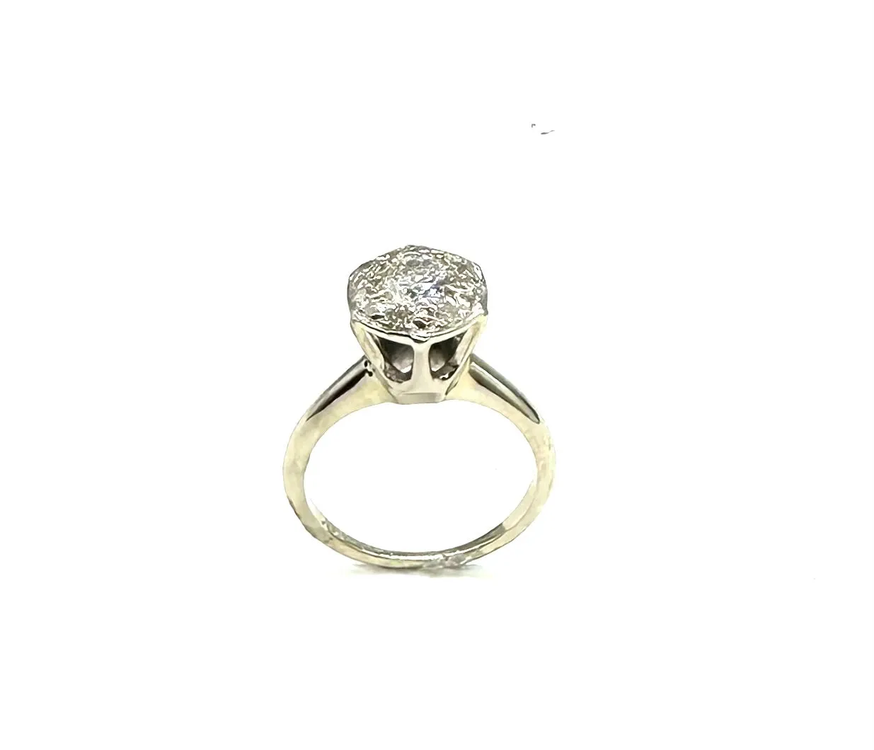 3/4 Ctw Octagon Shaped Diamond Ring