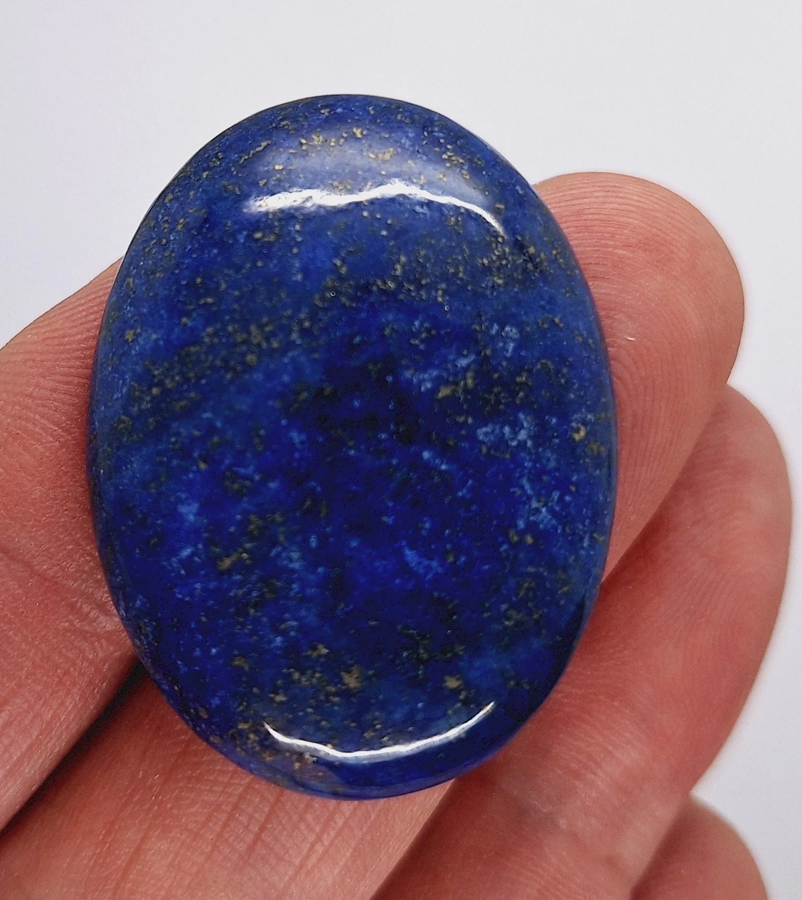 40x30mm Lapis Lazuli Dyed Flat Back Blue Cabochon Gemstone S2102C