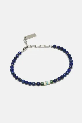 4mm Lapis with Clasp Bracelet