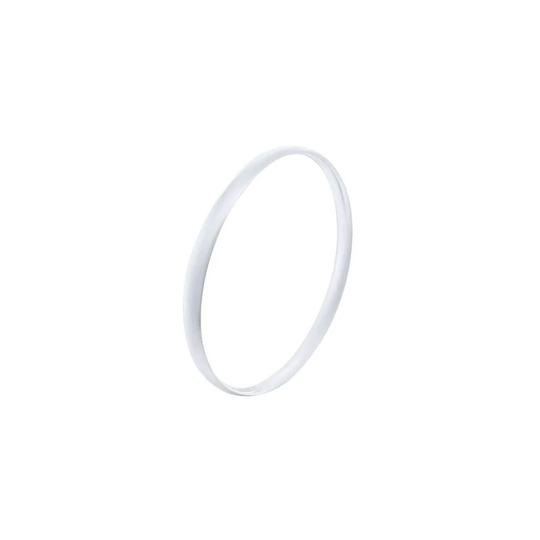 60mm Solid Half Round Bangle in Sterling Silver