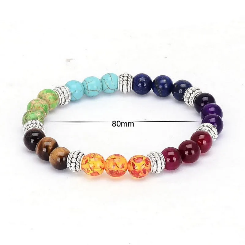 7 Chakra Crystal Natural Stone Bracelet