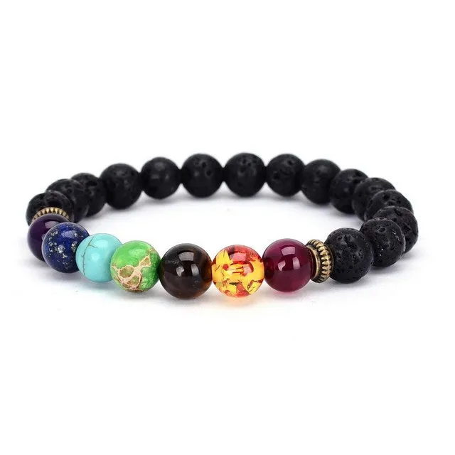 7 Chakra Crystal Natural Stone Bracelet