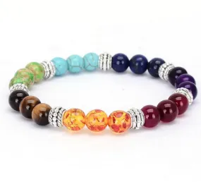 7 Chakra Crystal Natural Stone Bracelet