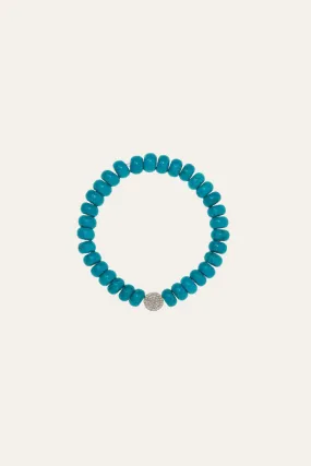 8,3 mm turquoise bead bracelet