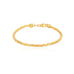 916 Gold Twisted Woven Bracelet