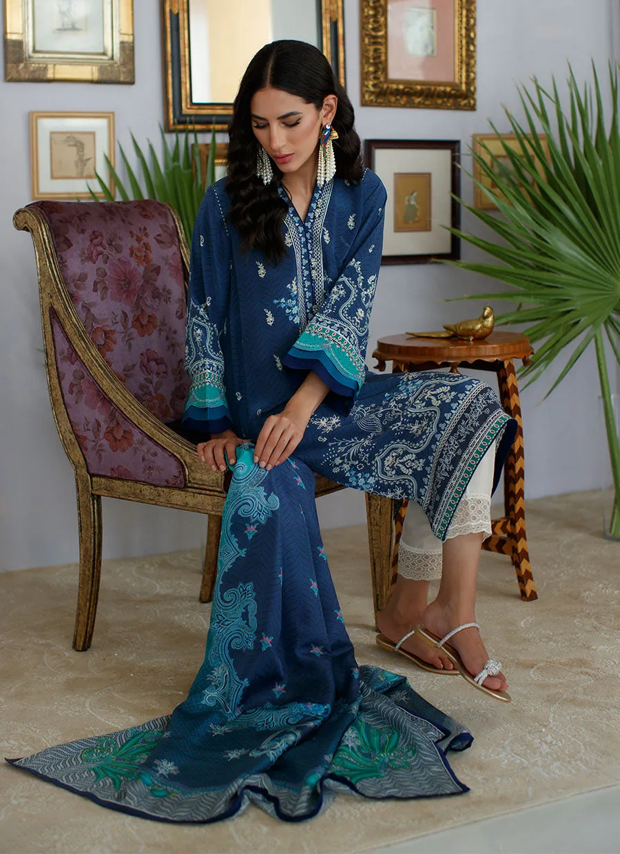 Aaliyah Midnight Shirt and Dupatta