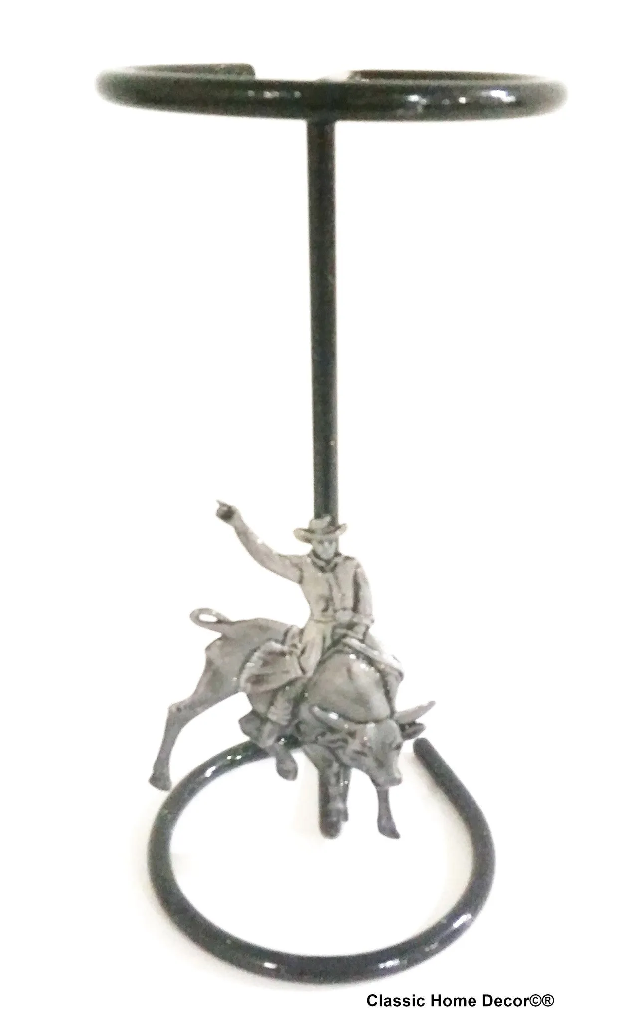 American Made Cowboy Hat Stand with Bull Rider Black