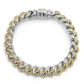 Anthem Two-Tone Curb Chain Bracelet