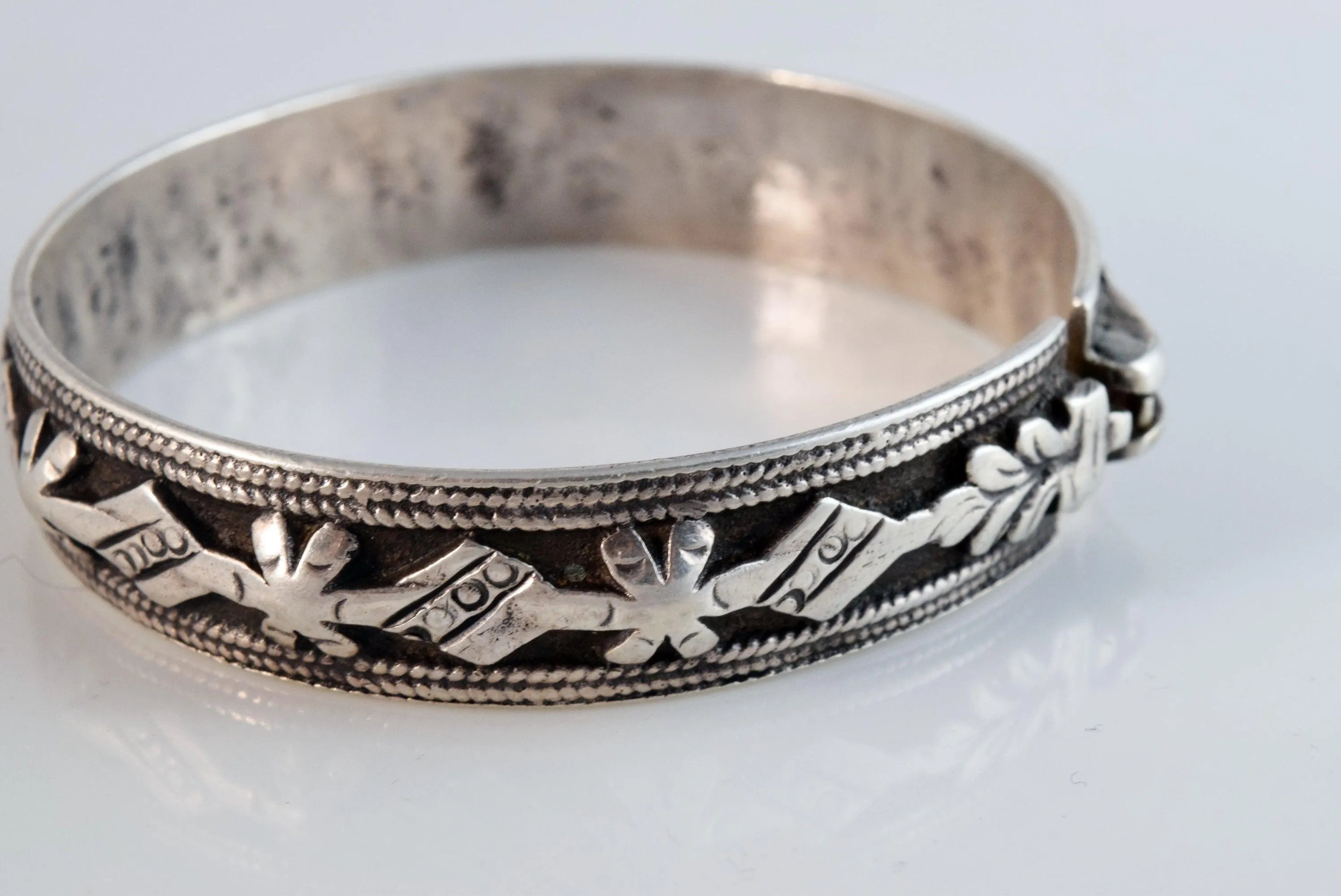 Antique Hallmarked Chaoui Silver Bracelet