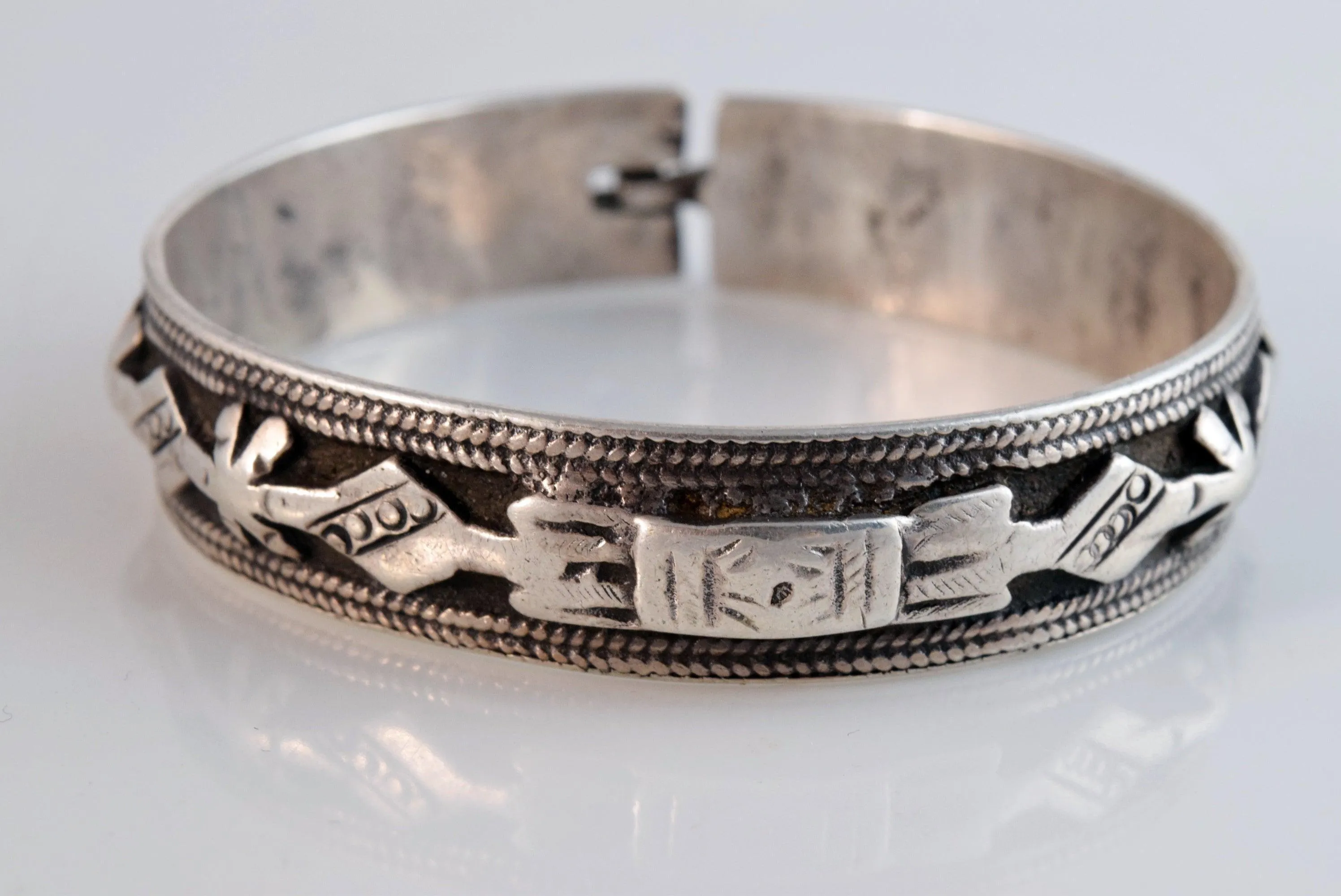 Antique Hallmarked Chaoui Silver Bracelet