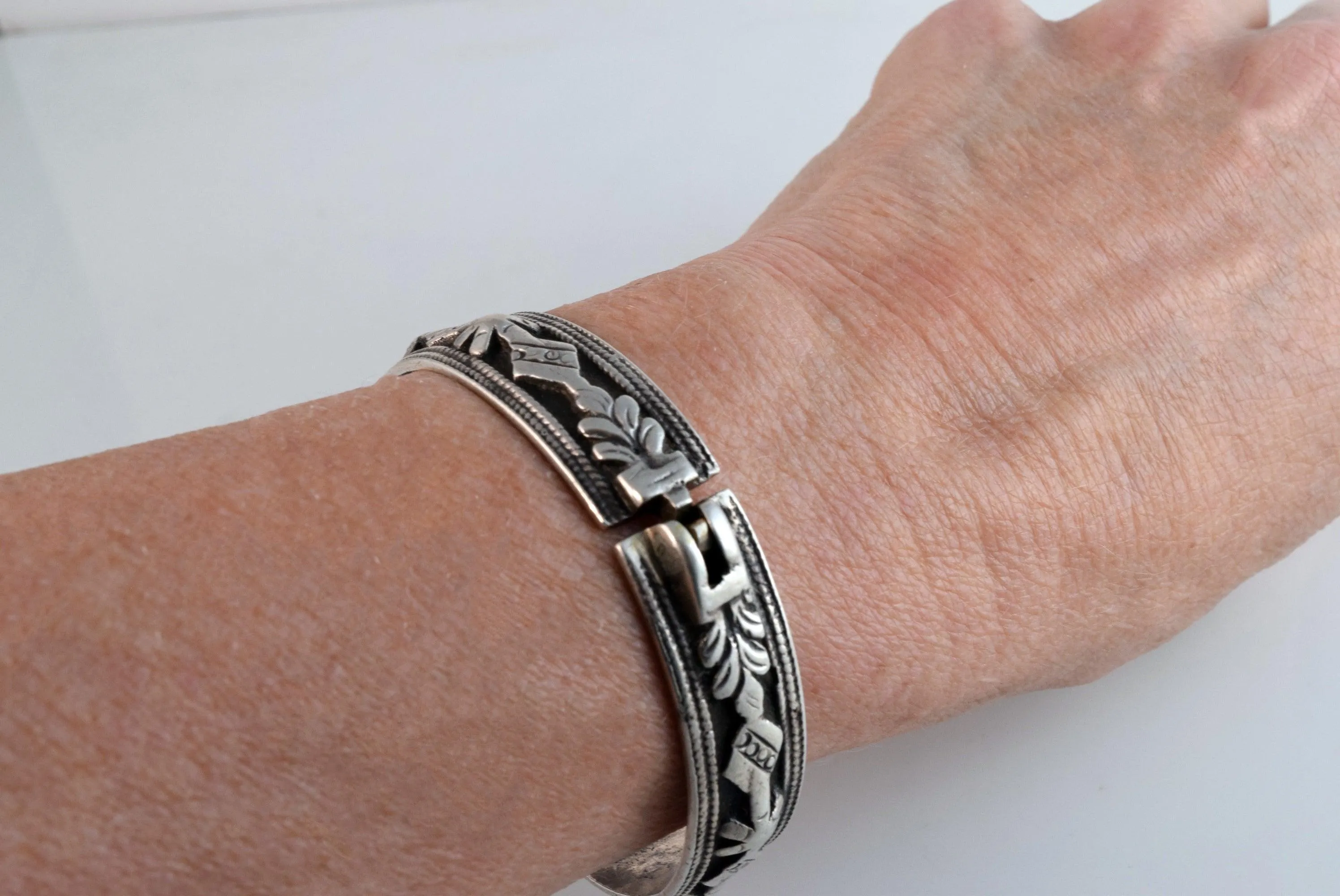 Antique Hallmarked Chaoui Silver Bracelet