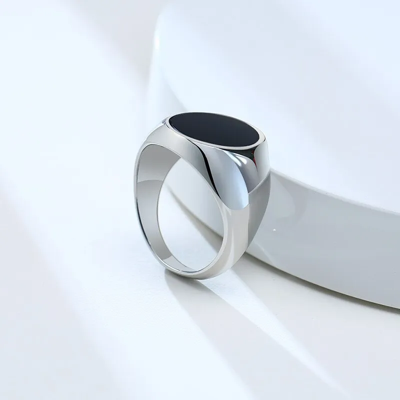 Antonios Modern Stainless Steel Ring Men