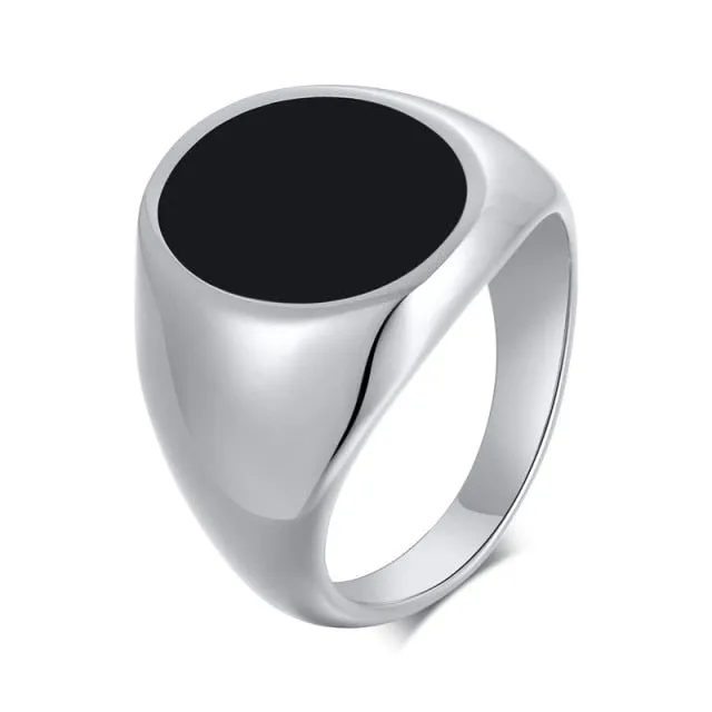 Antonios Modern Stainless Steel Ring Men