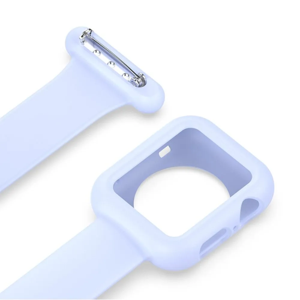 Apple Watch (41mm) doctor nurse silicone watch strap - Baby Blue