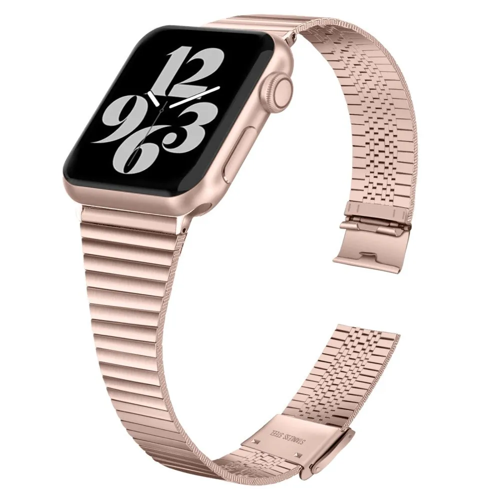 Apple Watch (41mm) stainless steel double buckle watch strap - Rose Gold