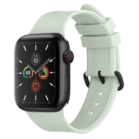 Apple Watch (42/44/SE/45/46/49mm) Native Union Curve Strap Green Silikone Rem - Grøn