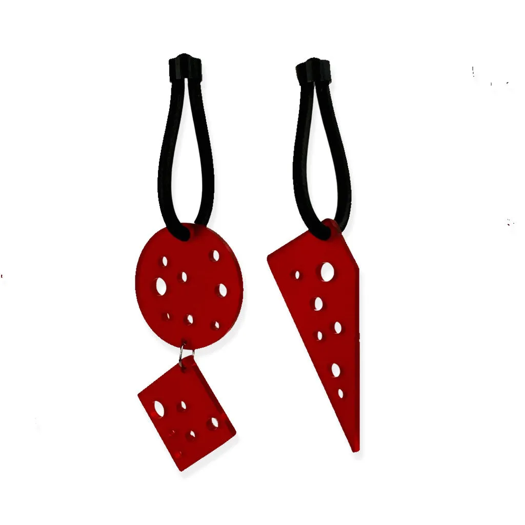 asymmetric edgy earrings, Revenge