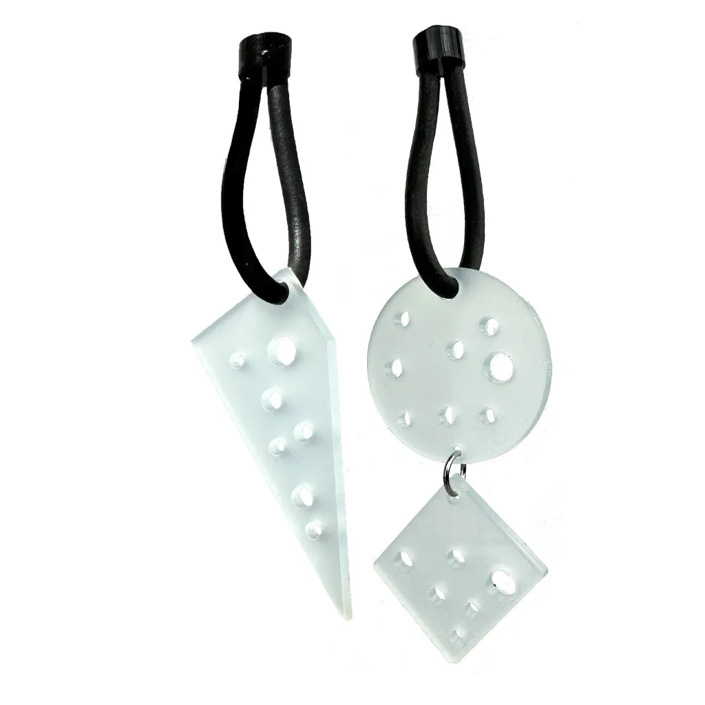 asymmetric edgy earrings, Revenge