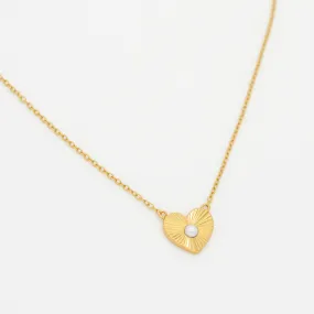 AU79 Hazel Heart Pearl Necklace