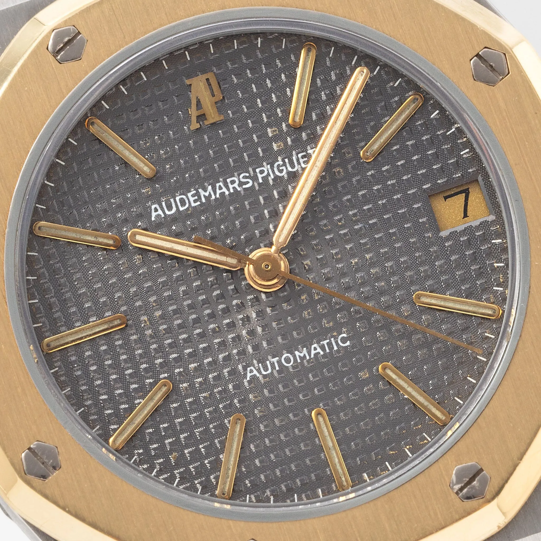 Audemars Piguet Royal Oak Steel and Gold ref 4100SA slate dial with box