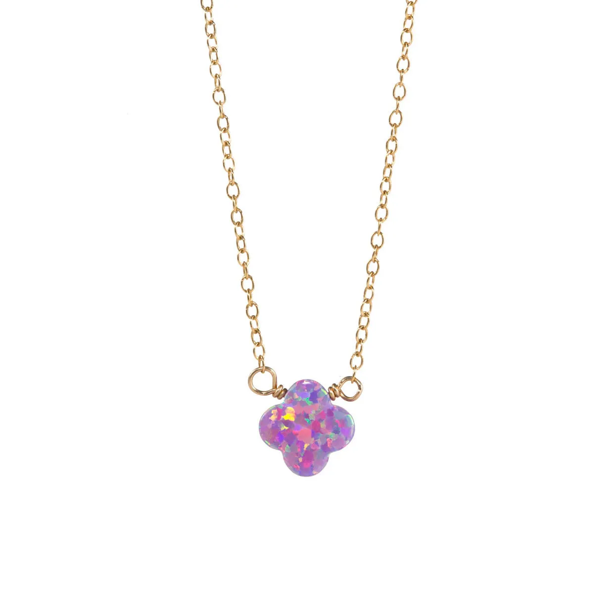 bara boheme | Medium "CLOVER" Opal Necklace