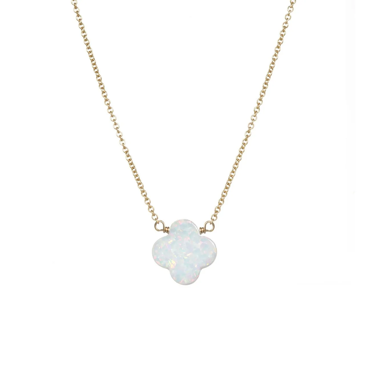 bara boheme | Medium "CLOVER" Opal Necklace