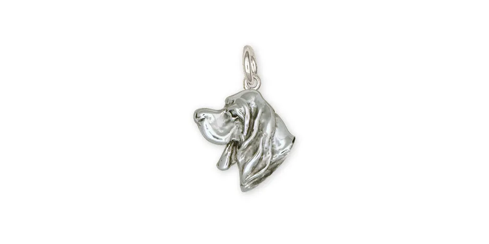 Basset Hound Charm Jewelry Sterling Silver Handmade Dog Charm DG3H-C