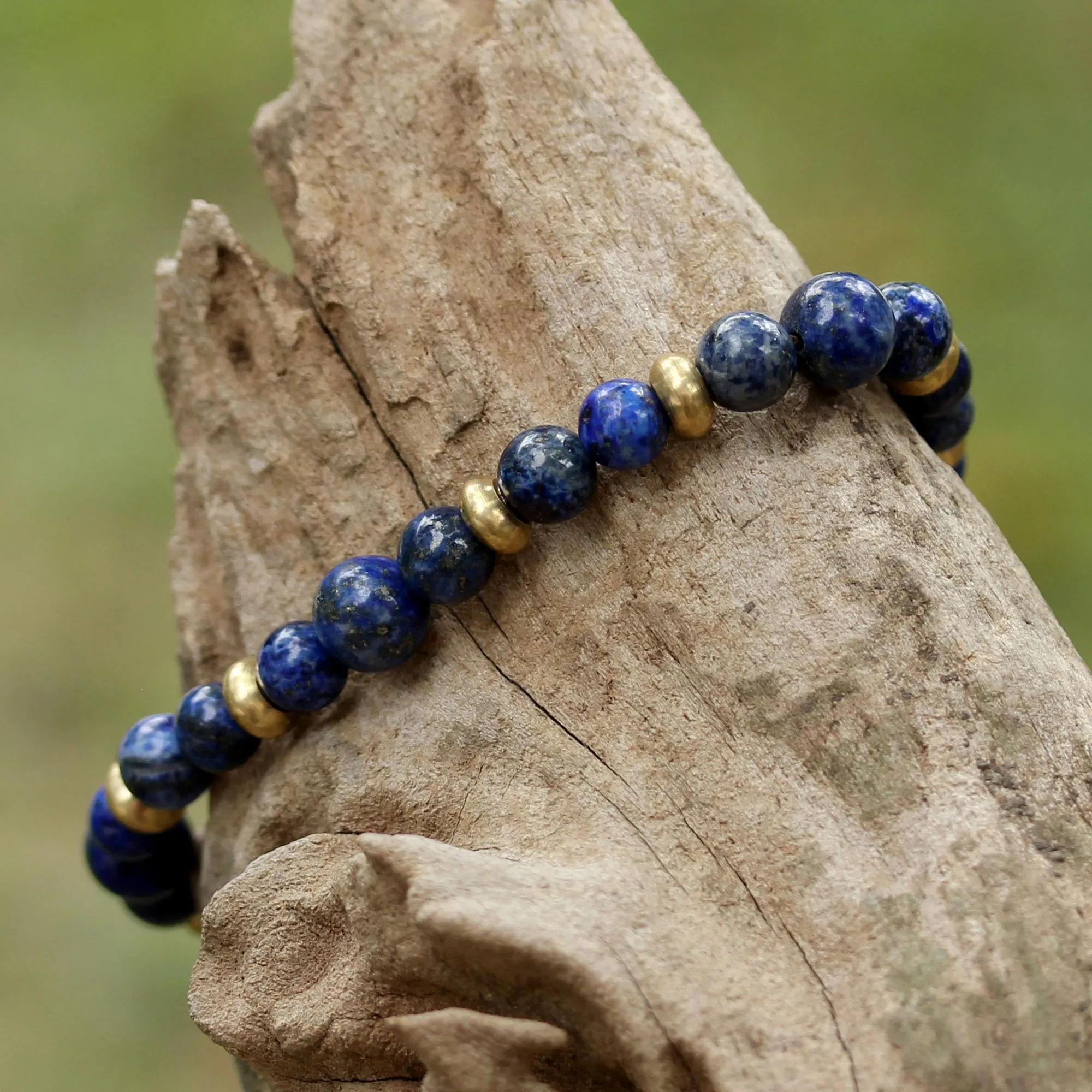 Beautiful Thai in Blue Beaded Bracelet