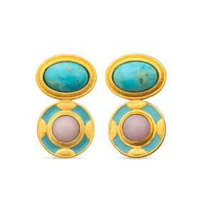 Blue Grotto Stud Earrings