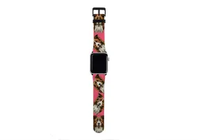 Border Collie Soho Pink Apple Watch Strap