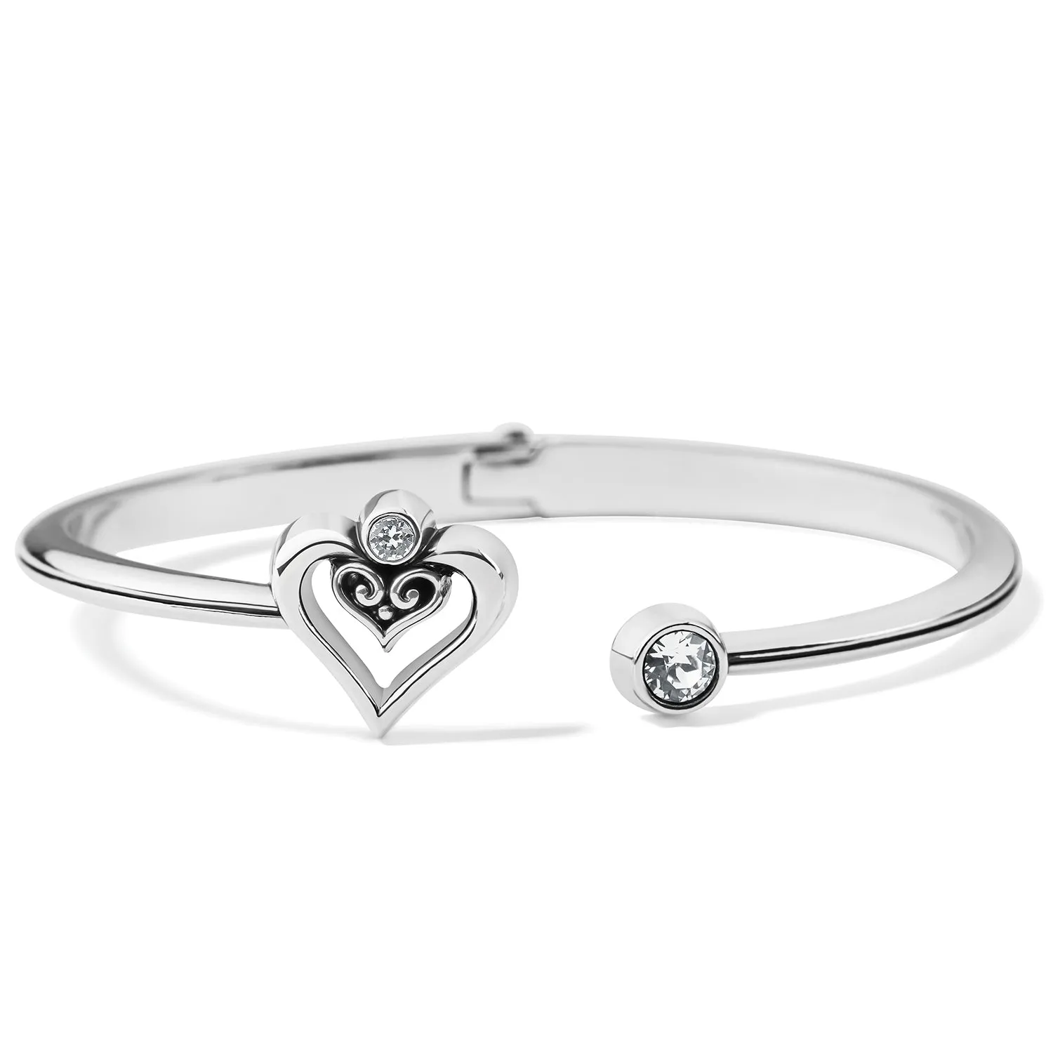 Brighton Alcazar Duet Heart Open Hinged Bangle