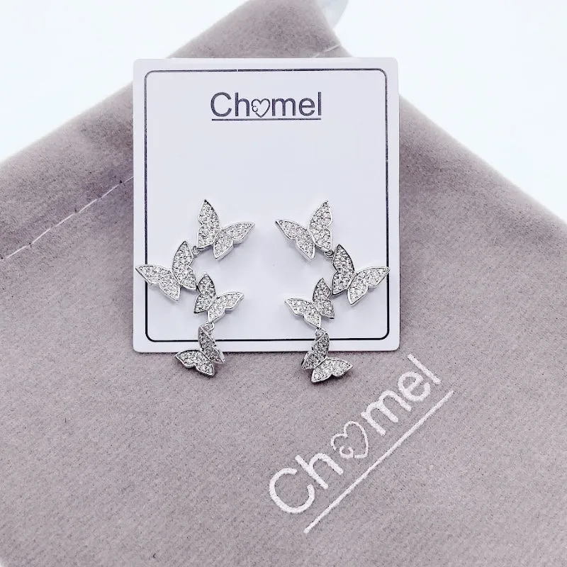 Butterfly Cubic Zirconia Earrings