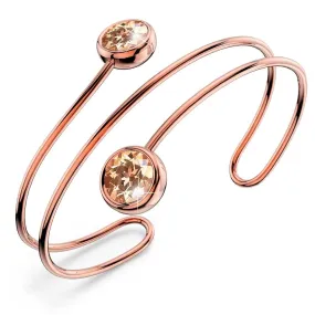 Cameron Bangle in Rose Gold Embellished With SWAROVSKI Crystals